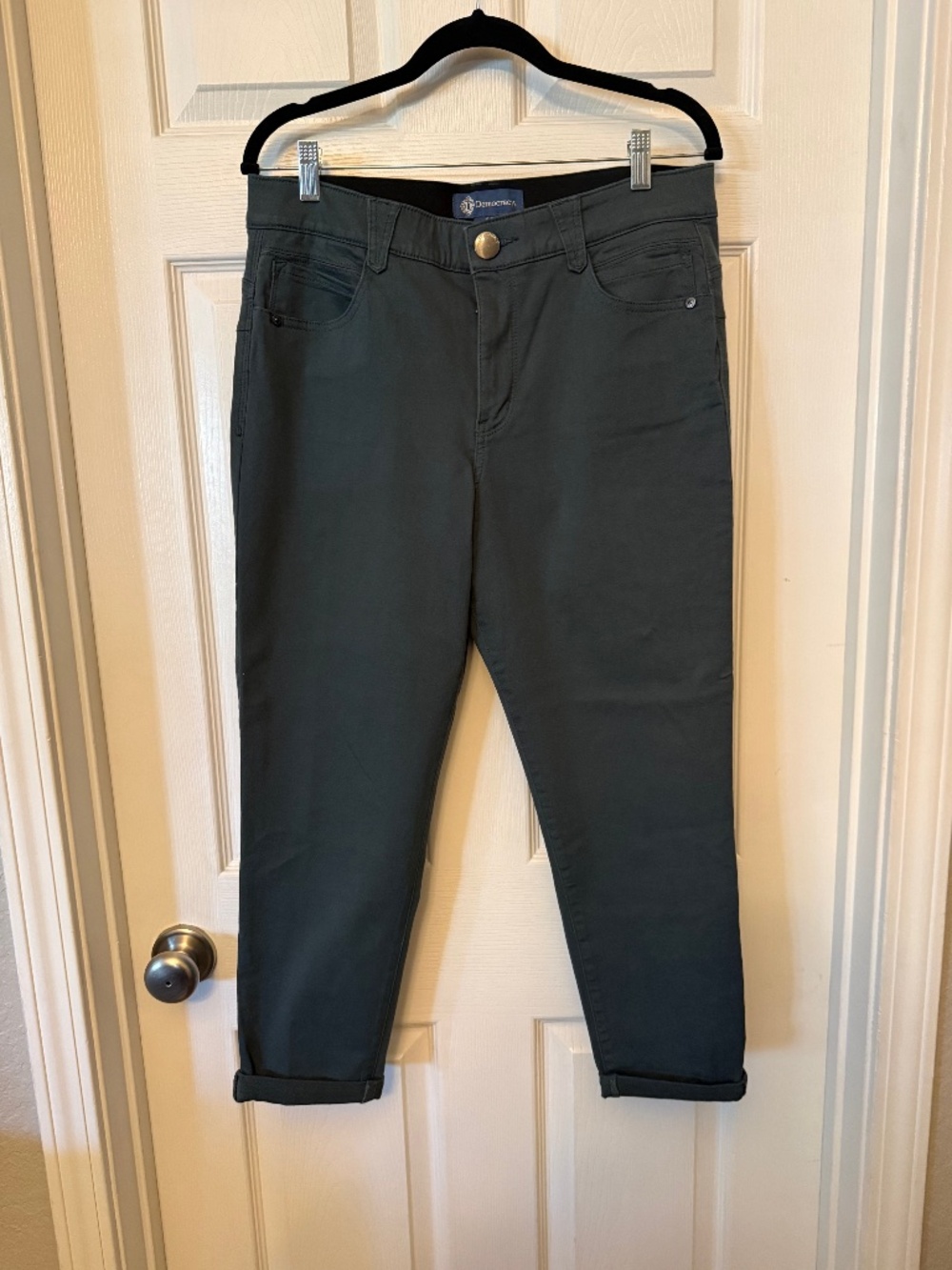 Democracy "Ab-Solution" Dark Green Pants, Size 12